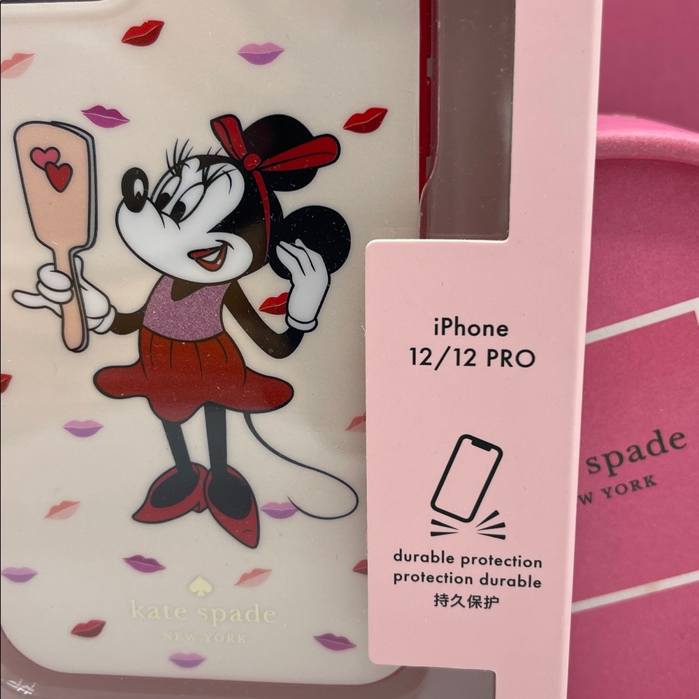 Kate Spade Minnie Mouse iPhone 12/12 Pro Case - Cream and Red - Picture 2 of 16